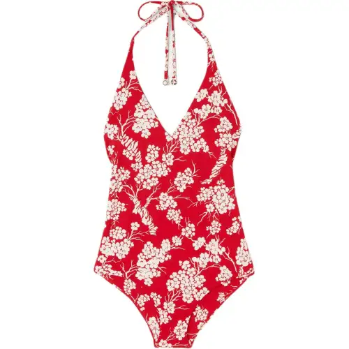 Loro Piana SS24 One piece Swimsuit Women's Tango Red