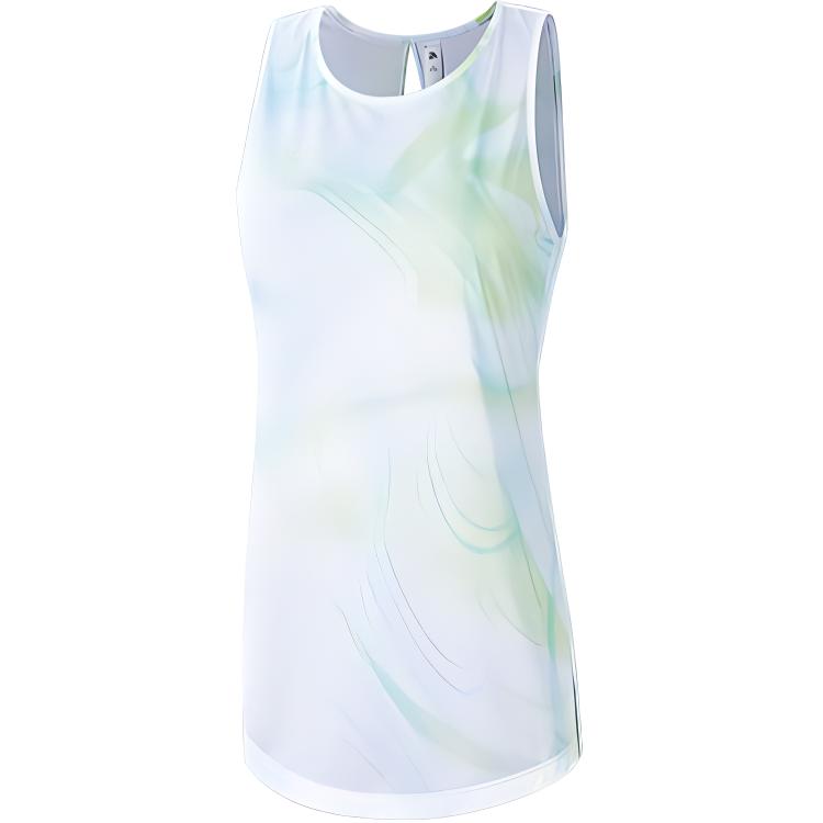 Anta Running Collection Running Tank Top Women’s Lime Green/All Over Print