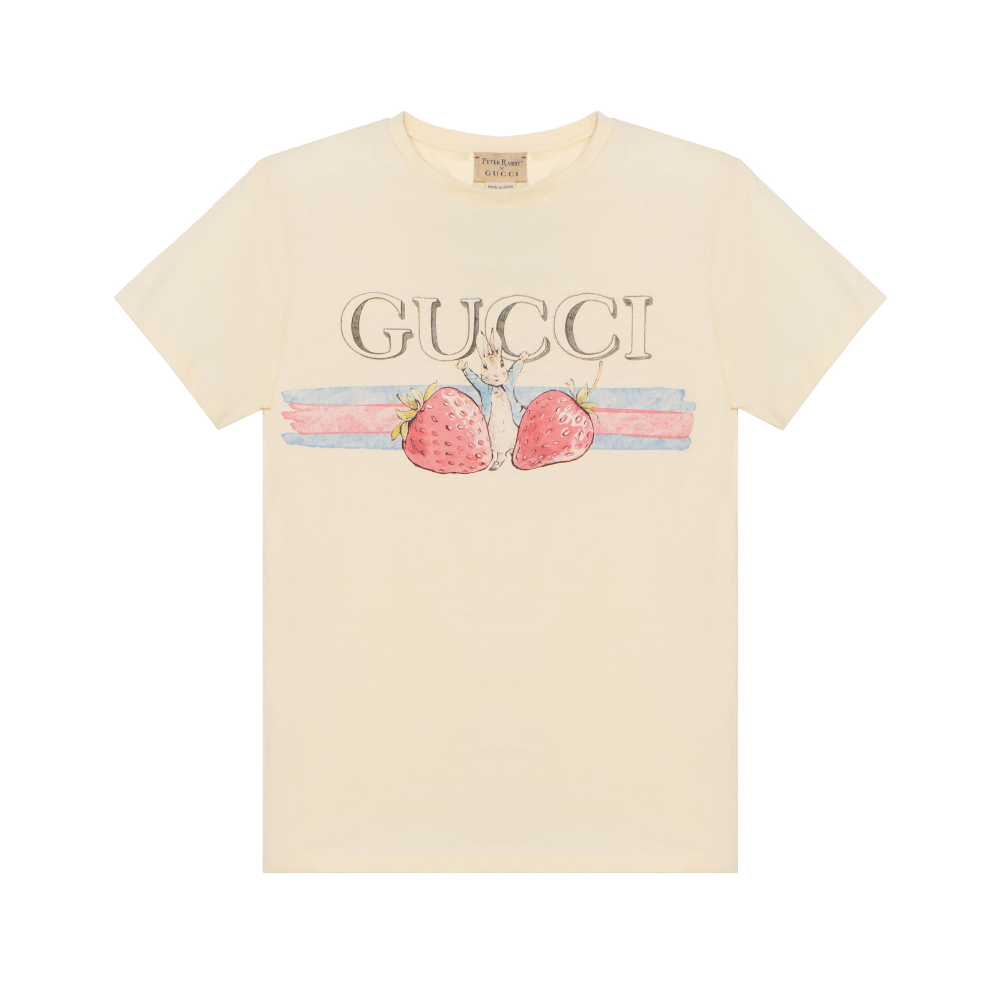 Футболка Gucci Peter Rabbit T SS24 Logo (молочно-белая)
