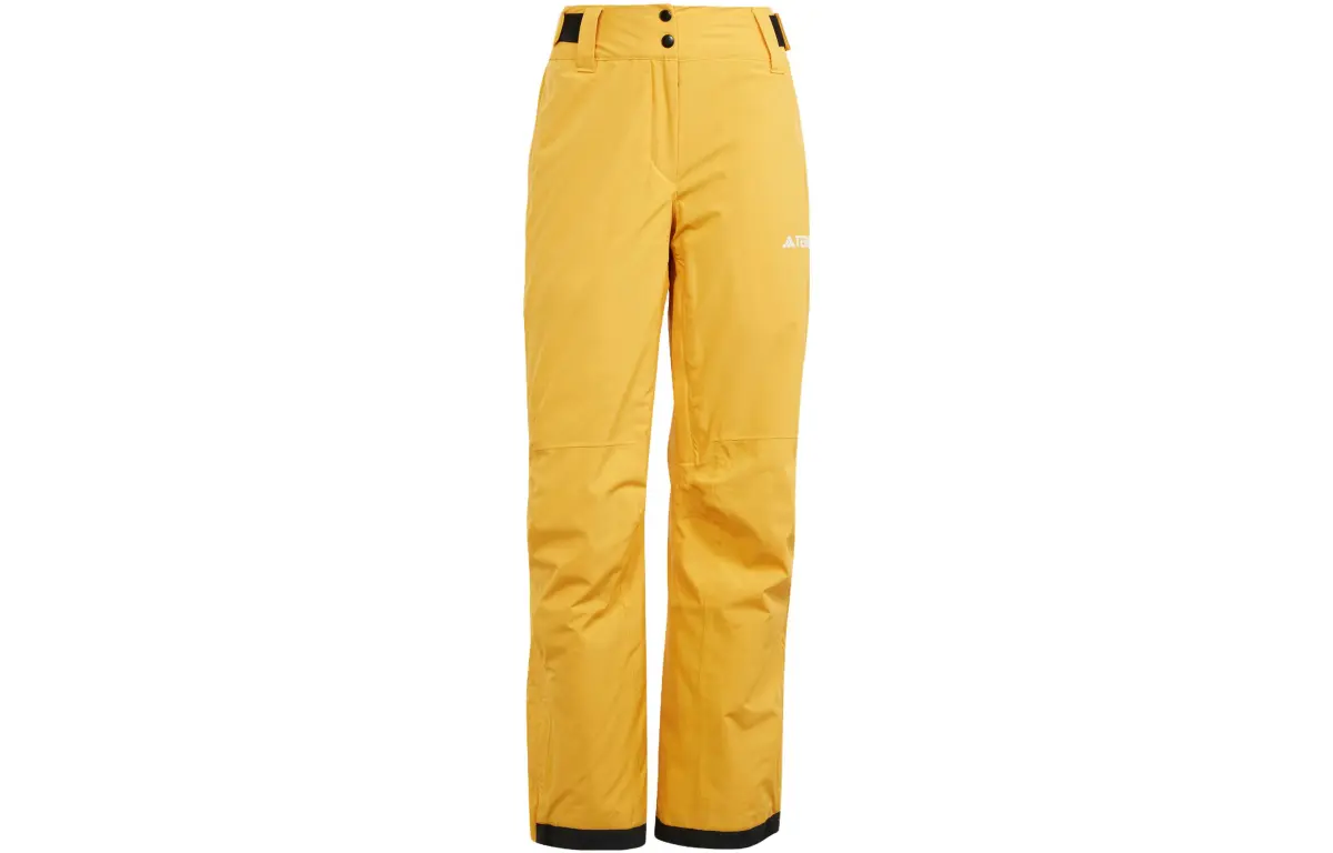 Adidas Ski Pants Women's Yellow Straight Fit