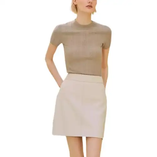 HERMES Casual Short Skirts Women's White