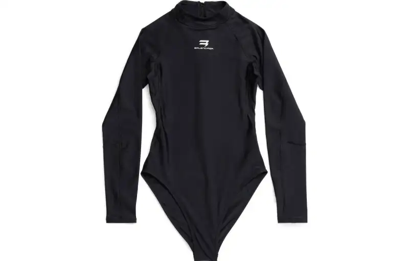 Balenciaga SS23 One piece Swimsuit Slim Fit Women's Black