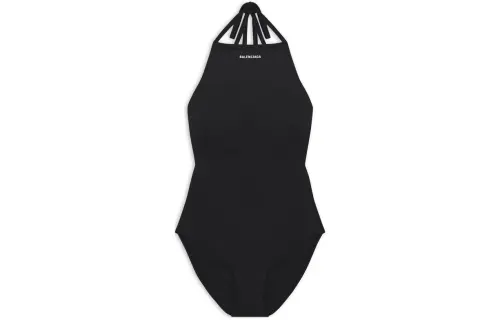 Balenciaga Strappy One Piece Swimsuit 'Black'