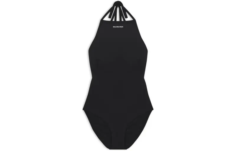 Balenciaga Strappy One Piece Swimsuit 'Black'
