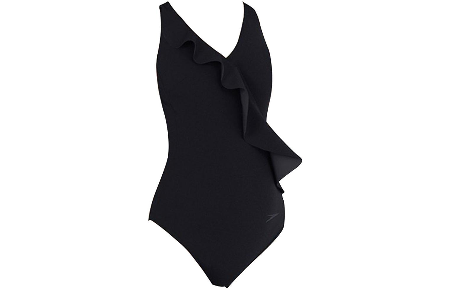 Speedo One Piece Swimsuits Women’s Black Triangle One Piece Swimsuit