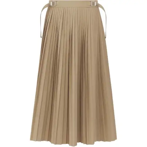 DIOR Casual Long Skirt Women's Khaki