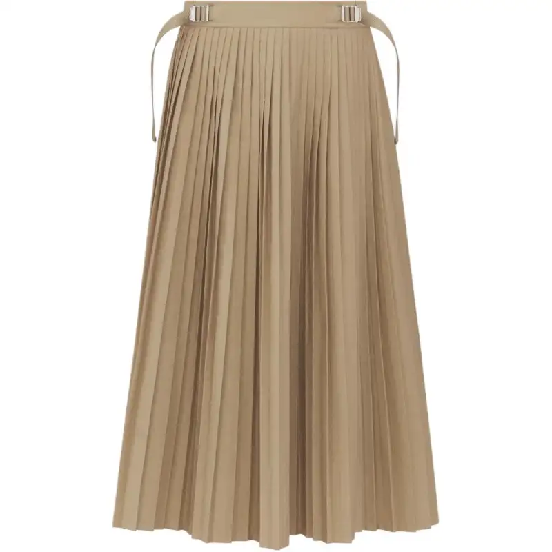 DIOR Casual Long Skirt Women's Khaki