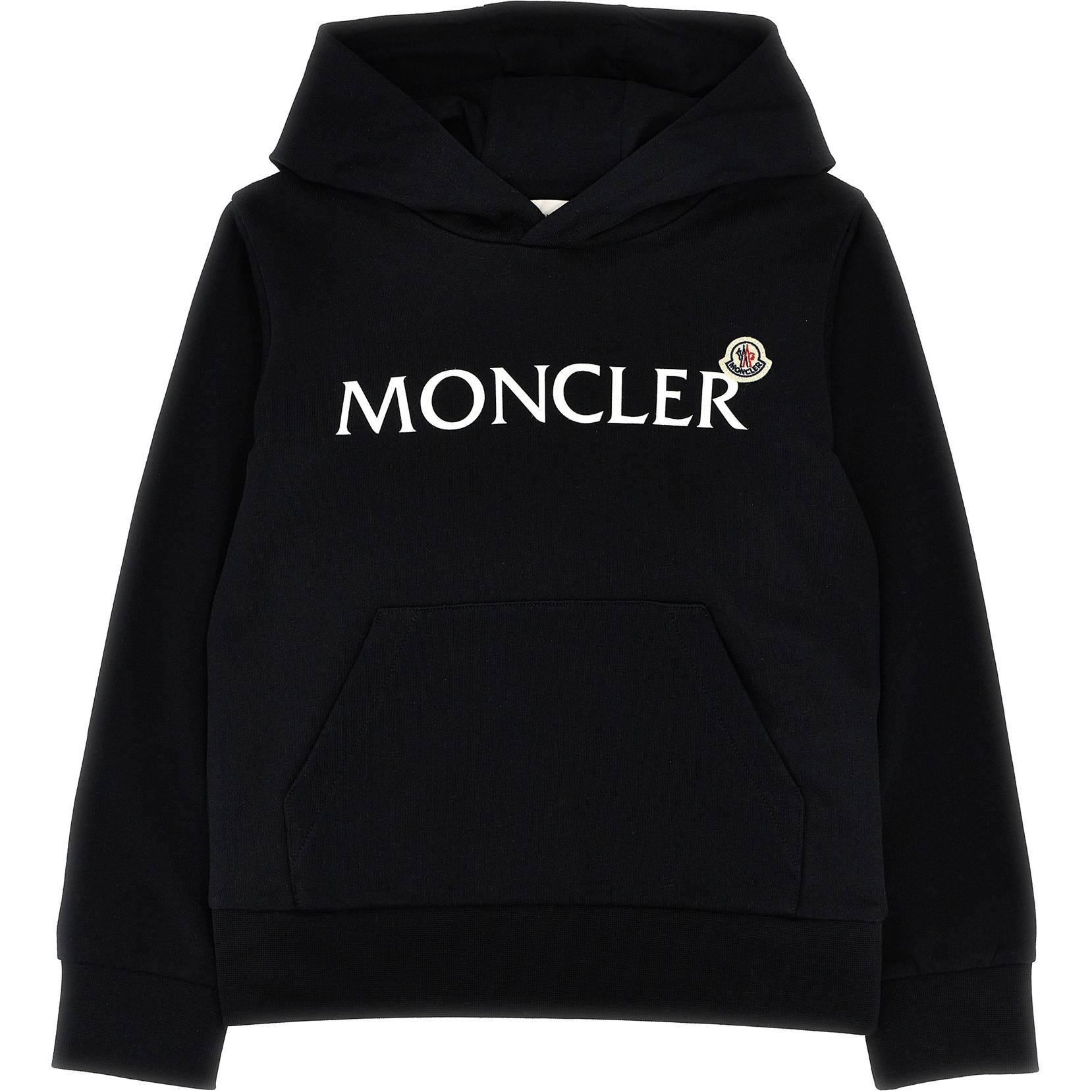 Мужское худи Moncler Lettering (черное)