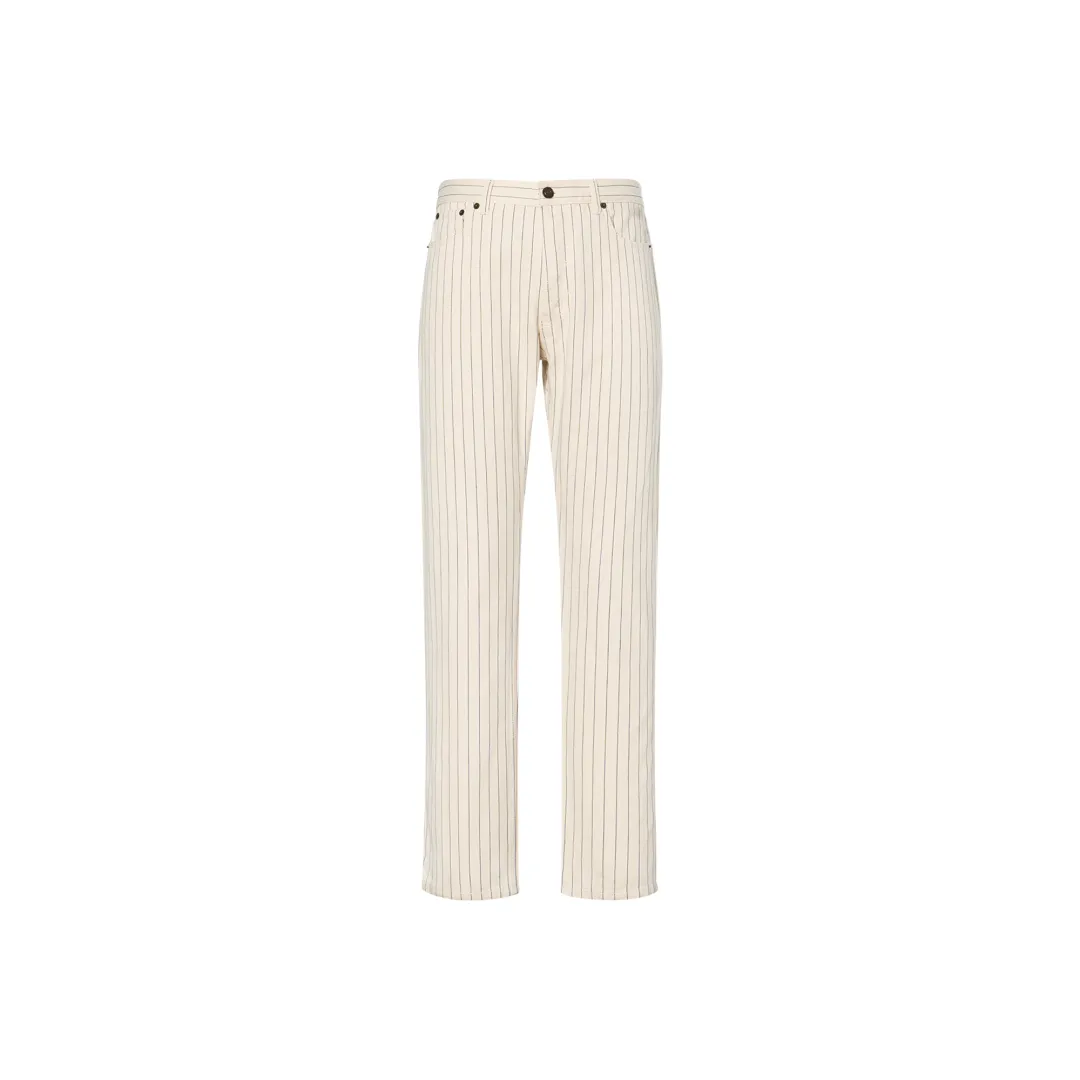 SAINT LAURENT Relaxed Fit Striped Jeans