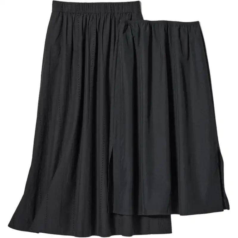 UNIQLO Casual Long Skirt Women's Black