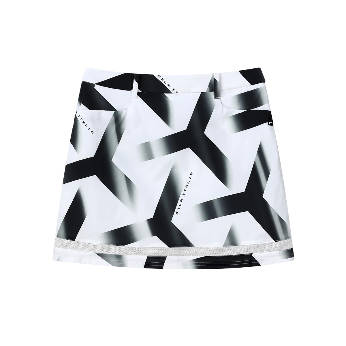 Женская юбка Fila Golf Skirt (белая с принтом)