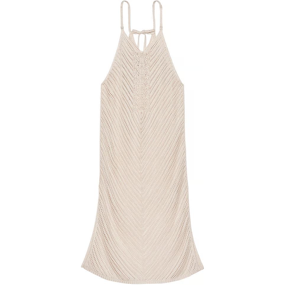 Victoria’s Secret PINK Crochet Cover Up Dress/Natural Swim Dresses & Skirts Women’s Ecru