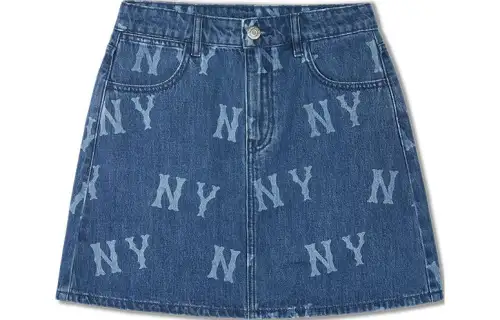MLB Denim Short Skirts Women's Indigo