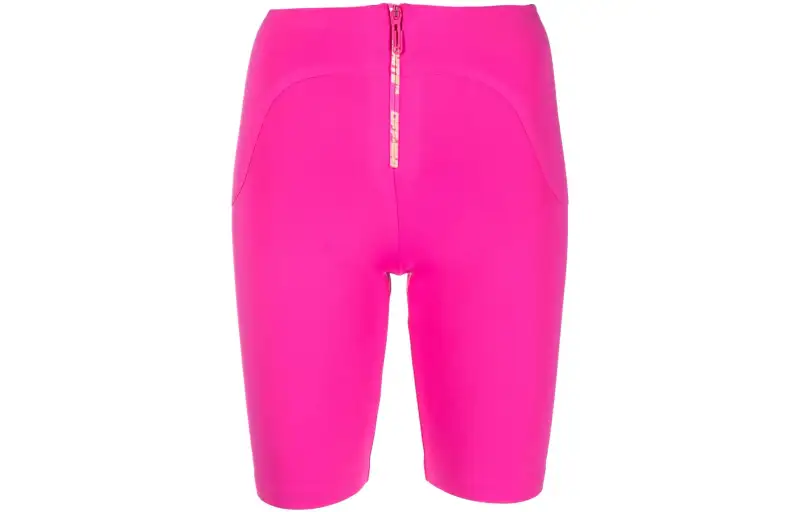 OFF-WHITE logo zip cycling shorts