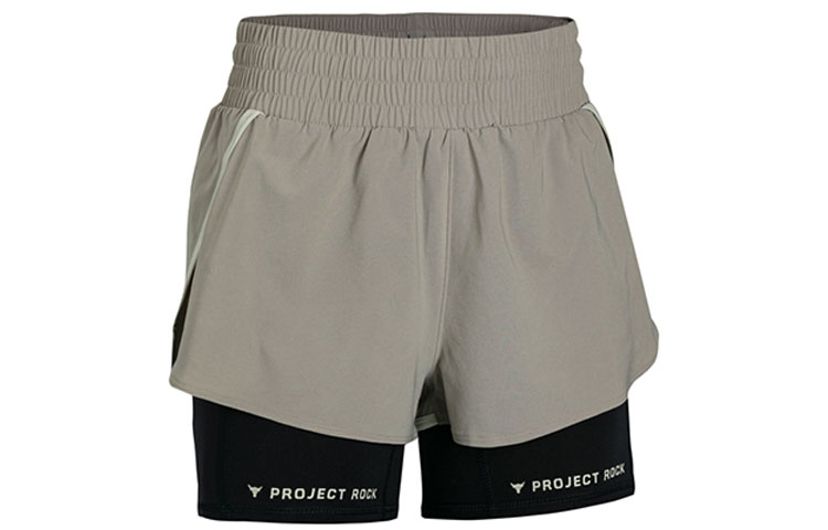 Женские шорты Under Armour Project Rock (хаки)