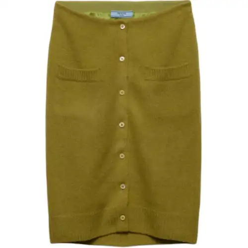 PRADA Casual Short Skirts Women's Pistachio Green