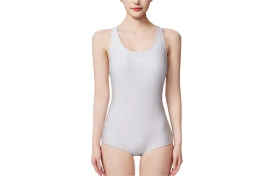 Anta One piece Swimsuit Women's Silver White
