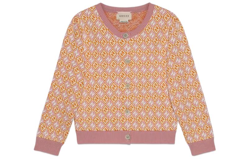 Джемпер Gucci FW21 Logo (розово-оранжевый)