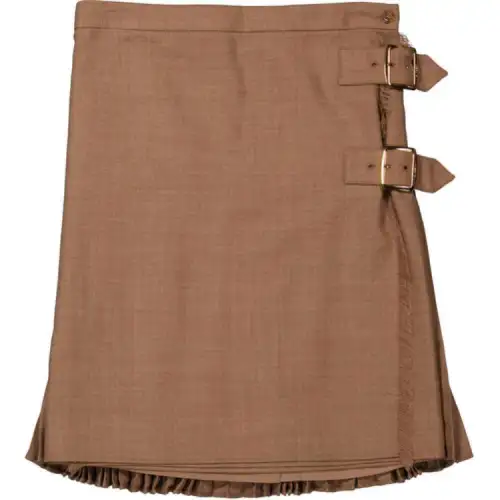 Burberry Casual Short Skirts Women's Warm Yellow
