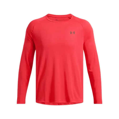 Under Armour T Shirts Men's Red Crew Neck Moderate