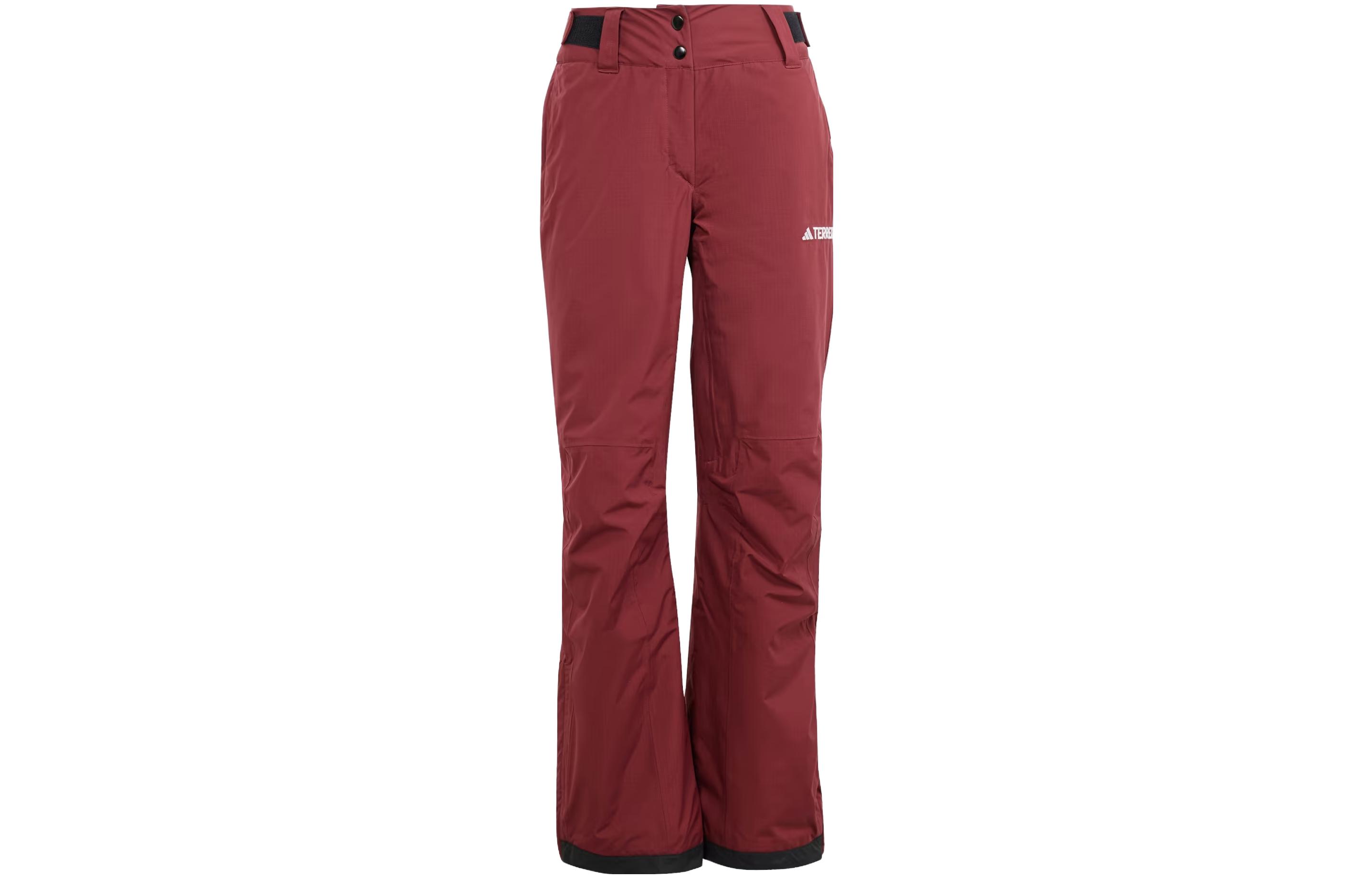 Adidas Ski Pants Women’s Contour Red Straight Fit