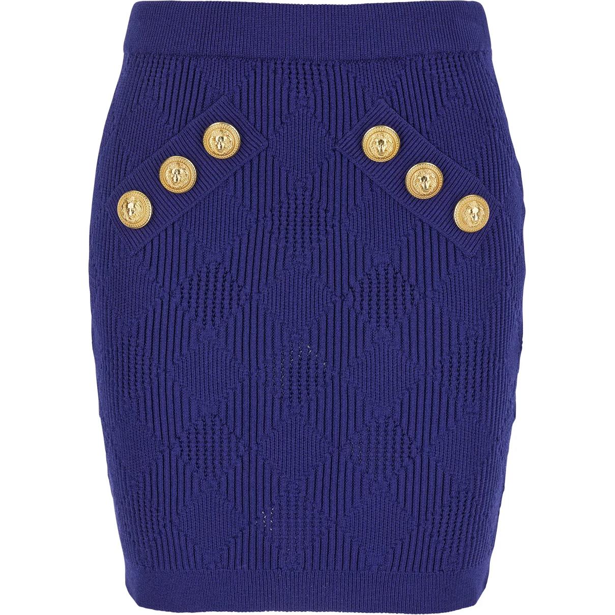 Женская юбка BALMAIN (синяя)