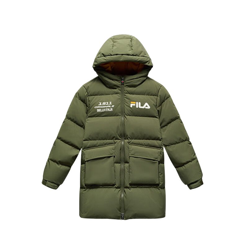Пуховик FILA KIDS logo (зеленый)