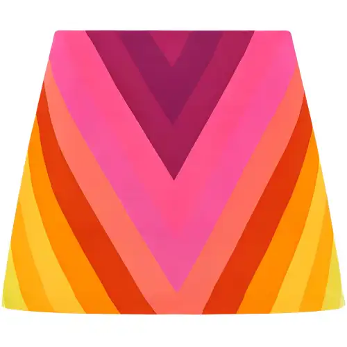 Christian DIOR Colour Block Mini Skirt