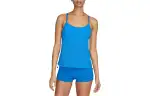 Nike Essential Women's Layered Tankini Top Two Piece Swimsuit Women's Blue