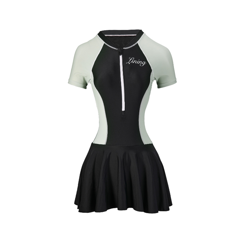 Li Ning One Piece Swimsuits Women’s Skirt One Piece Swimsuit