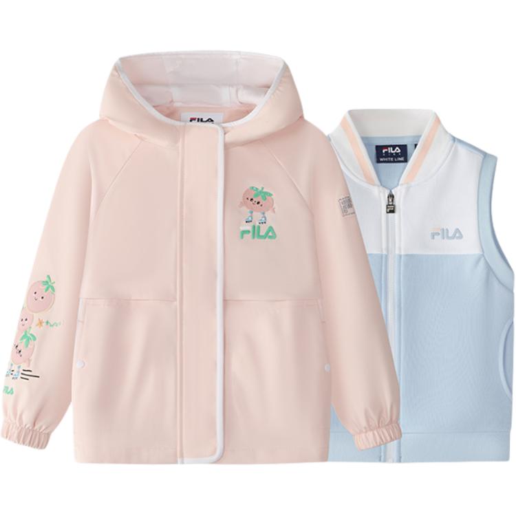 Мужская куртка Fila WHITE LINE (светло-оранжево-розовая)