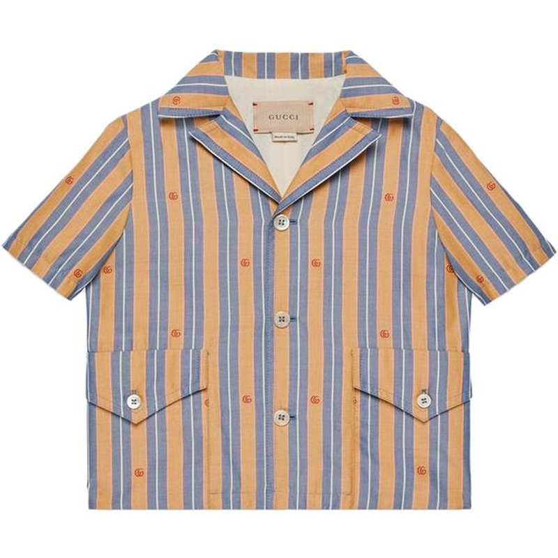 Мужская рубашка Gucci SS23 (желтая)