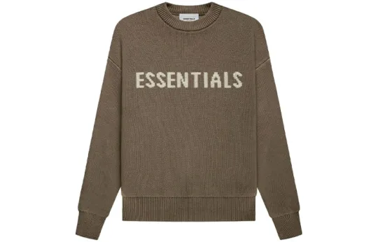 Fear Of God Essentials Sweater FW21 Kids Knit Pullover Harvest Wheat Brown Kids'