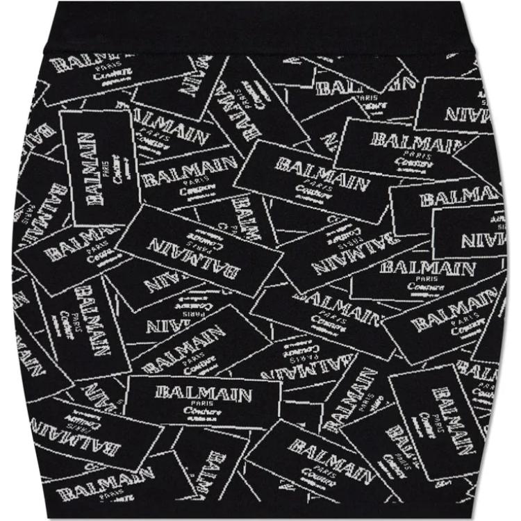 Женская юбка BALMAIN BALMAIN Logo (черная)