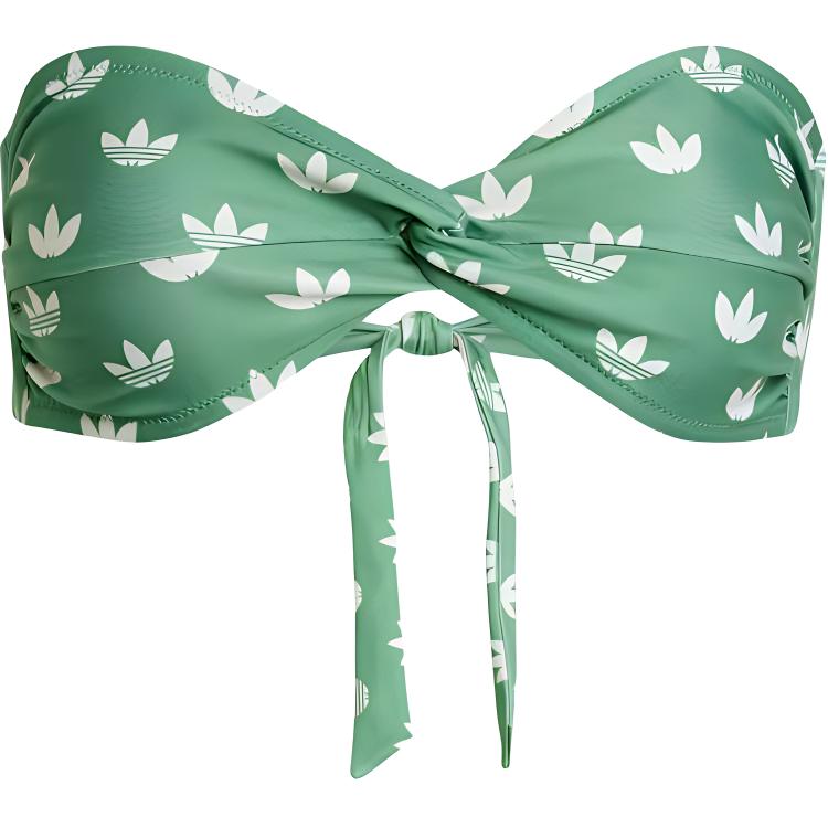 Adidas originals MONOGRAM tight lined lined suspender bikini women's medium green/cloud white