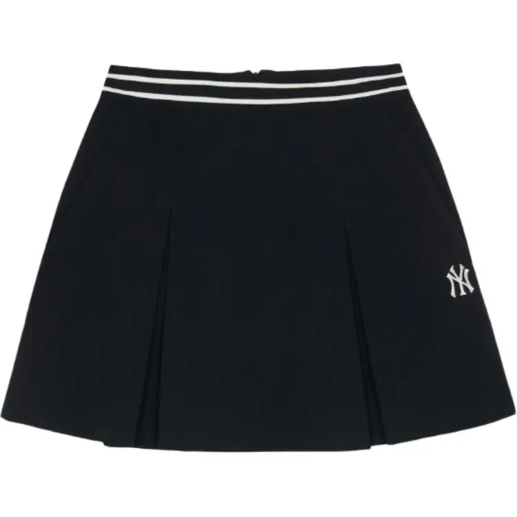 MLB New York Yankees Varsity Casual Short Skirts Women's Black