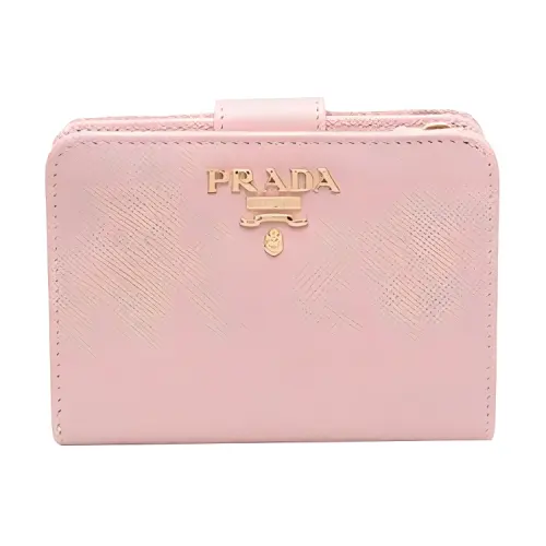 PRADA Saffiano Leather Wallet Women's Pink