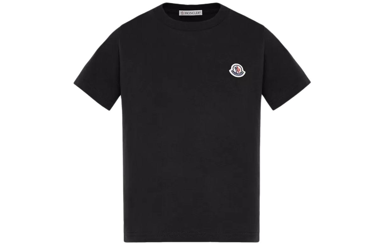 Детская футболка Moncler MonclerT Logo (черная)