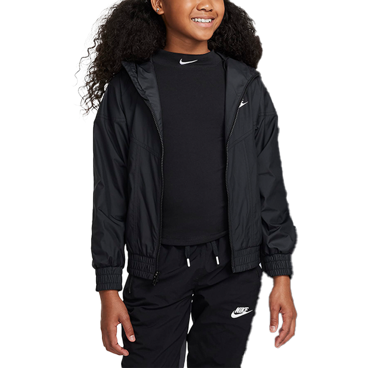 Куртка Nike Sportswear Windrunner (черно-белая)