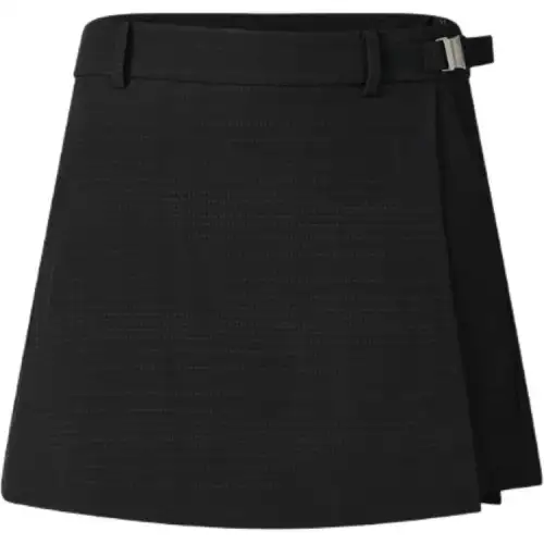 FILA Golf SS25 Casual Short Skirts Women's Pitch Black BK