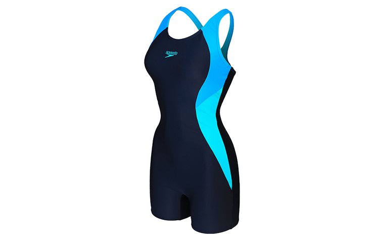 Speedo Цвета высокая крышка корпус Цельный купальник-боксер, защищающий от солнца, утягивающий и закрывающий живот. женский