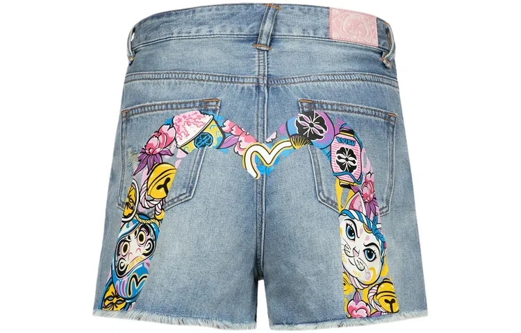 EVISU Denim Shorts Women's Denim Blue