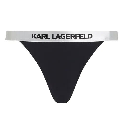 Karl Lagerfeld Logo waistband Bikini Bottoms