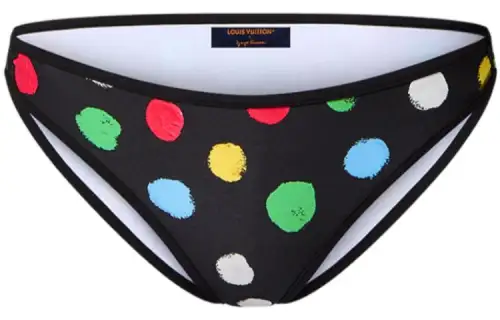 LOUIS VUITTON X Yayoi Kusama Painted Dots Bikini Bottoms Black