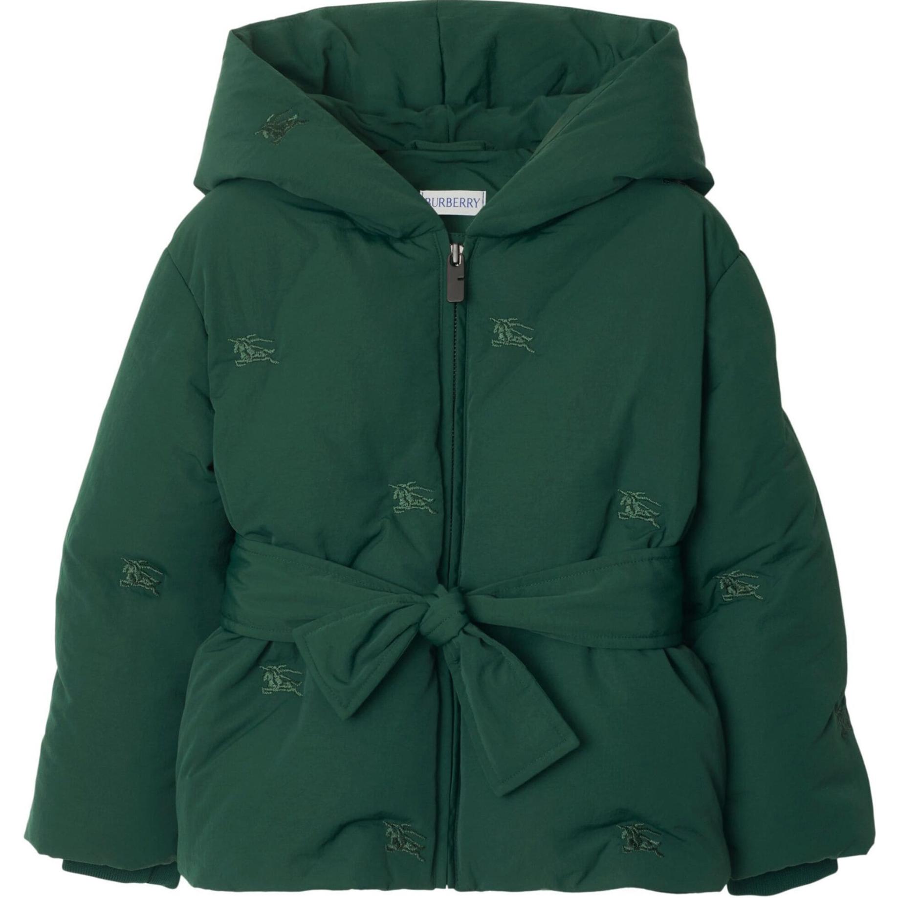 Пуховик Burberry Burberry FW24 (темно-зеленый)