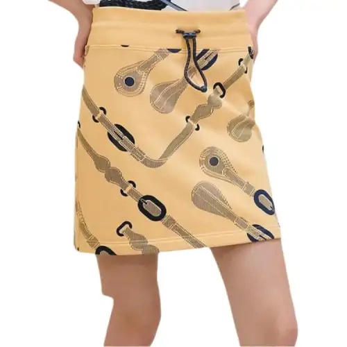 HERMES SS25 Casual Short Skirts Women's Yellow