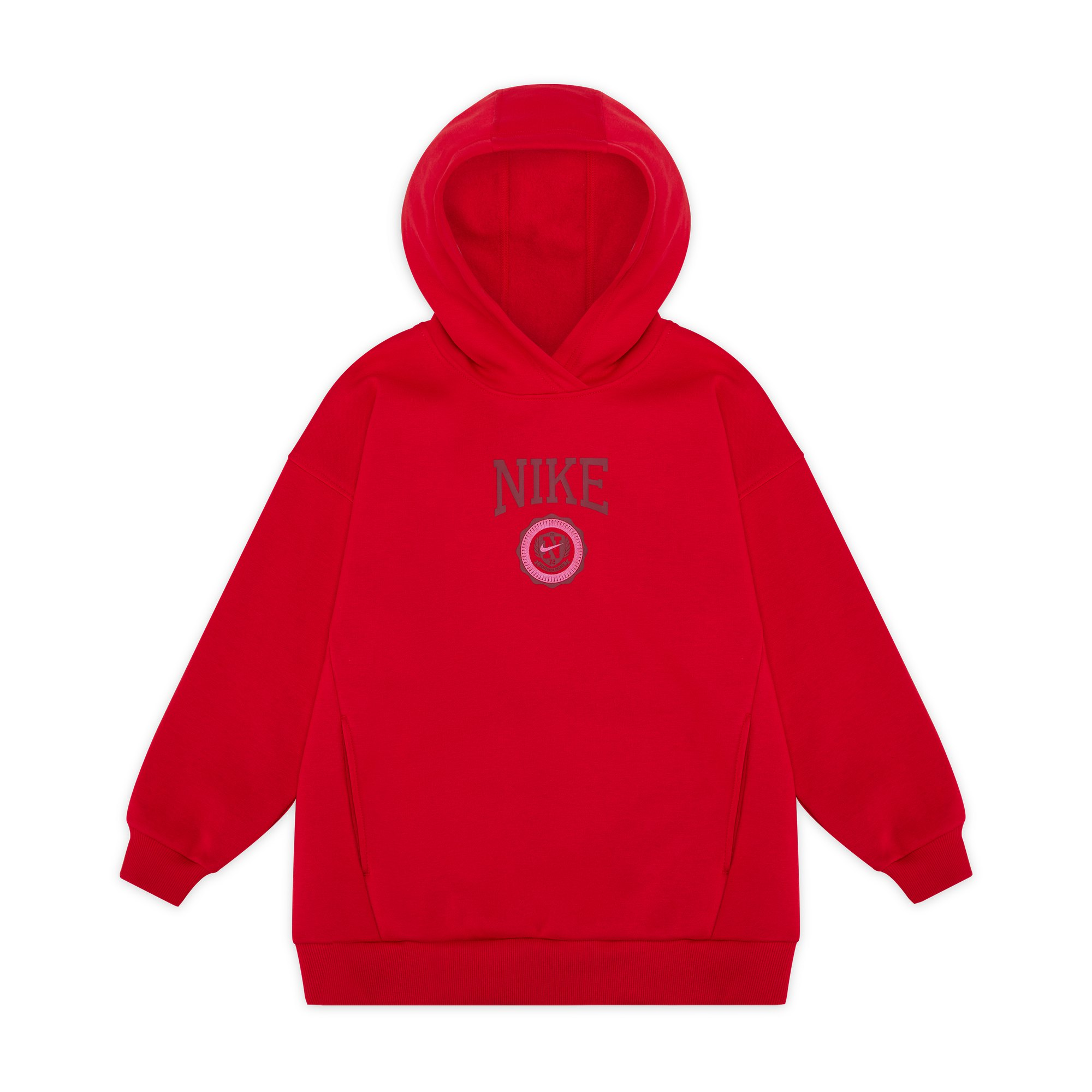 Женская толстовка Nike Nike Sportswear Club FLEECE (красная)