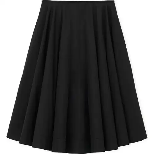LOEWE FW24 Casual Long Skirt Women's Black