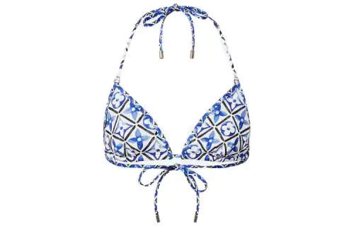 LOUIS VUITTON Monogram Flower Tile Bikini Top