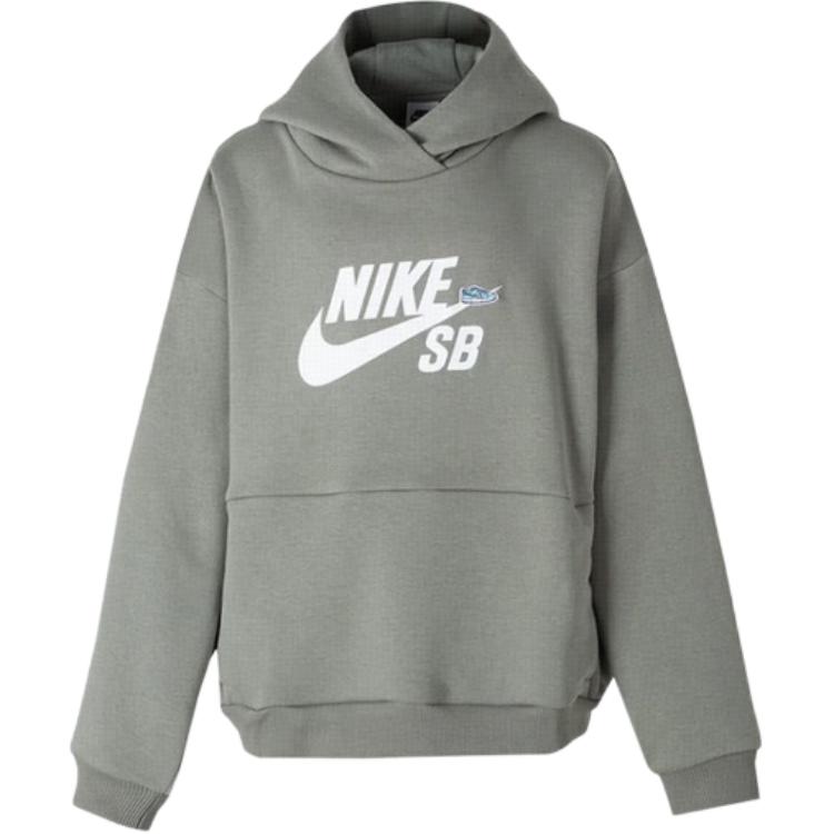 Детское худи Nike С логотипом (серое)